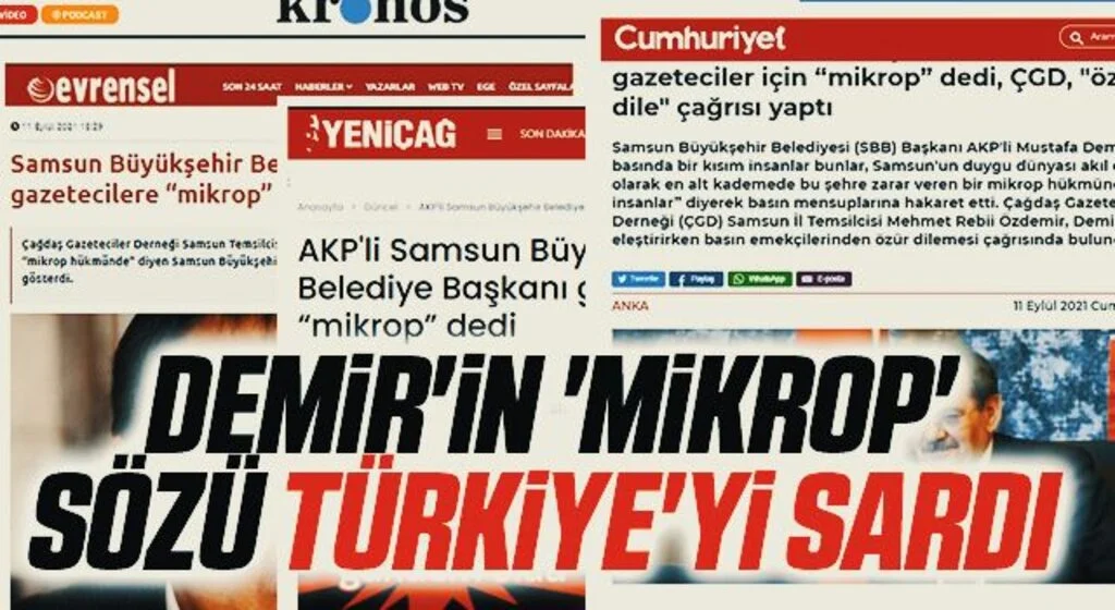 Demir'in 'mikrop' sözü TÜRKİYE'Yİ SARDI 