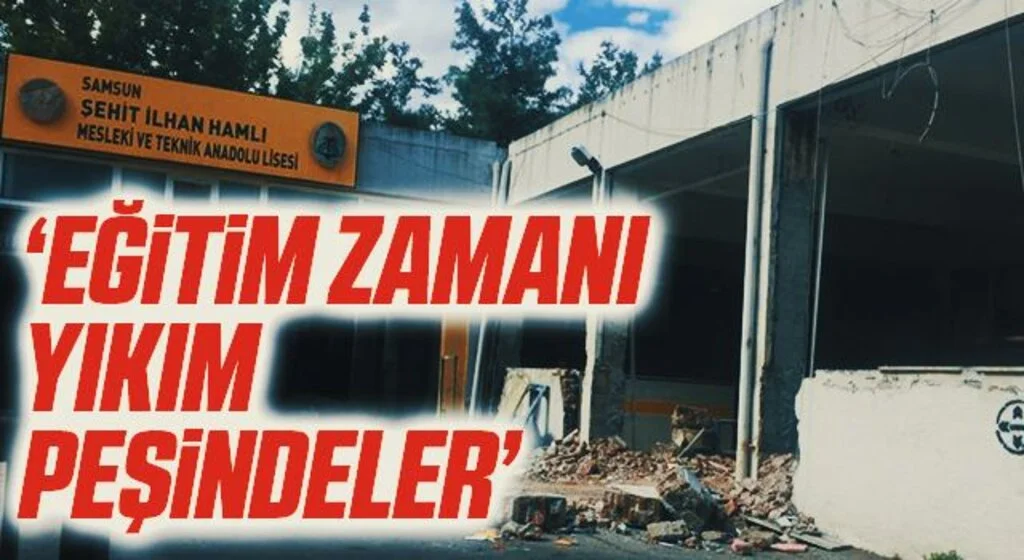 Eğitim İş Sendikası Samsun Şube Başkanı Gündüz: Eğitim zamanı yıkım peşindeler
