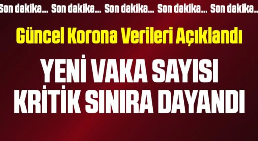 Güncel vaka ve vefat sayısı açıklandı! İşte corona tablosunda son durum