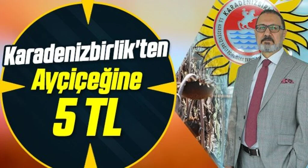Karadenizbirlik'ten ayçiçeğine 5 TL