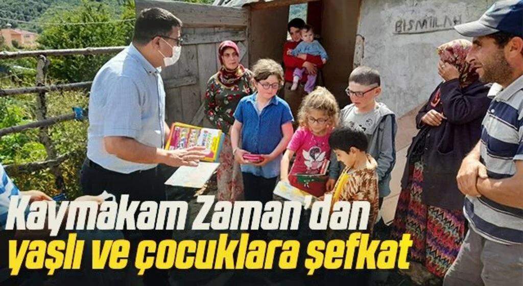 Kaymakam Zaman’dan yaşlı ve çocuklara şefkat