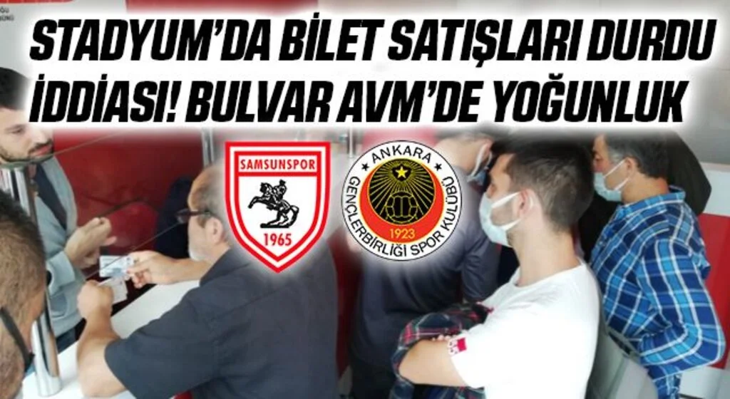 Samsun 19 Mayıs Stadyumu'nda bilet satılmıyor iddiası!