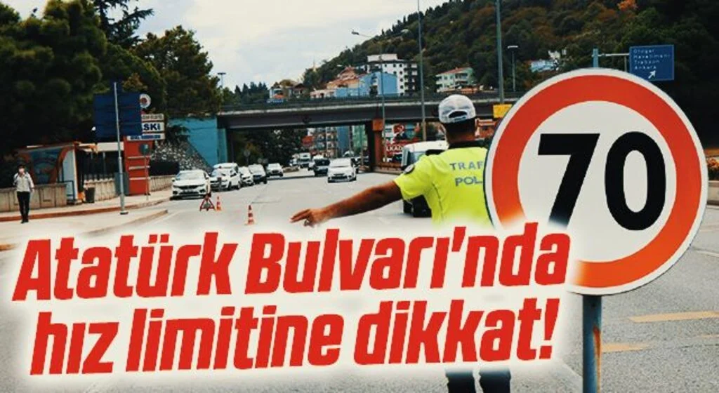 Samsun Atatürk Bulvarı'nda hız limitine dikkat!