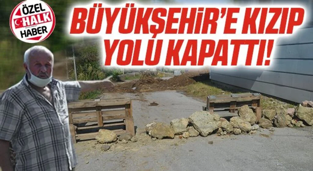 Samsun Büyükşehir'e Kızıp Yolu Kapattı