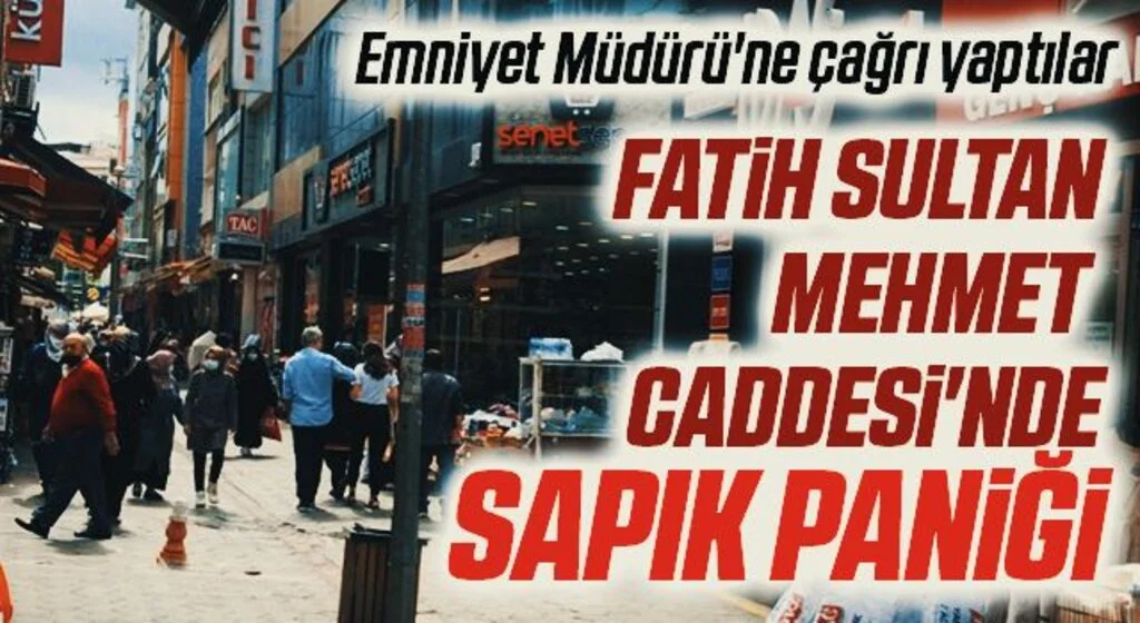 Samsun Fatih Sultan Mehmet Caddesi'nde sapık paniği