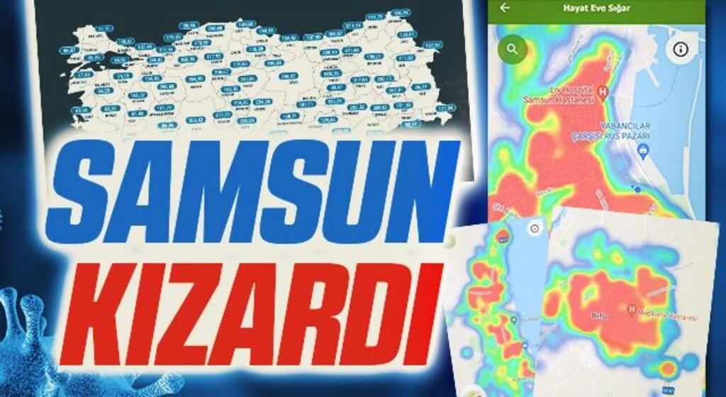 Samsun Kızardı! Haftalık Vaka Sayısı Yükselişte