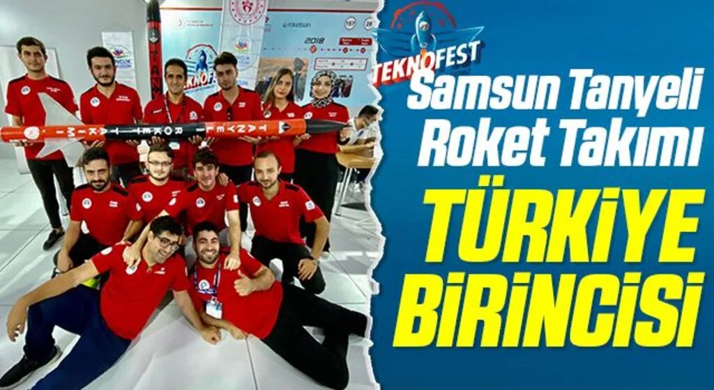 Samsun Tanyeli Roket Takımı TEKNOFEST 2021'de Türkiye birincisi