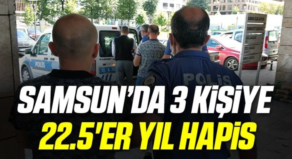 Samsun'da 77 gram kokainle yakalanan 3 kişiye 22.5'er yıl hapis