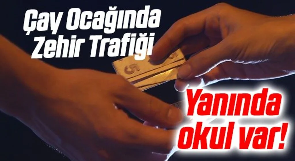 Samsun'da Çay Ocağında Uyuşturucu! Yanında Okul Var