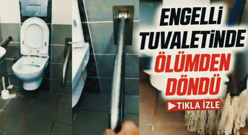 Samsun'da Engelli tuvaletinde ölümden döndü