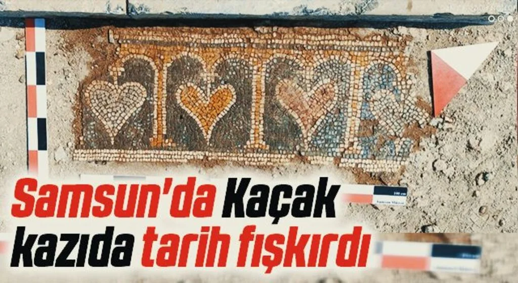 Samsun'da Kaçak kazıda tarih fışkırdı