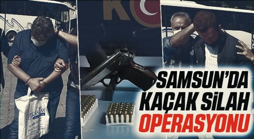 Samsun'da kaçak silah operasyonu: 2 gözaltı