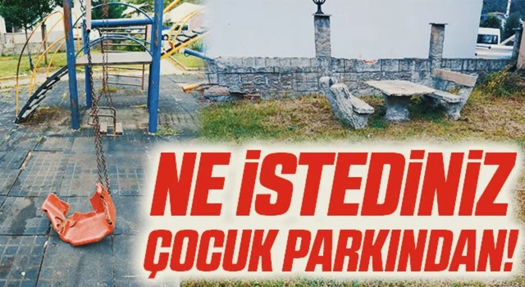 Samsun'da Şehir magandaları parkları tahrip etti