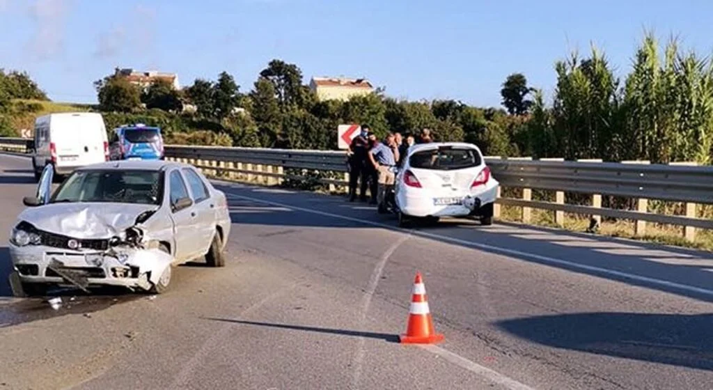 Samsun'da trafik kazası: 2 yaralı