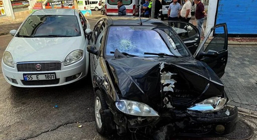 Samsun'da trafik kazası: 2 yaralı