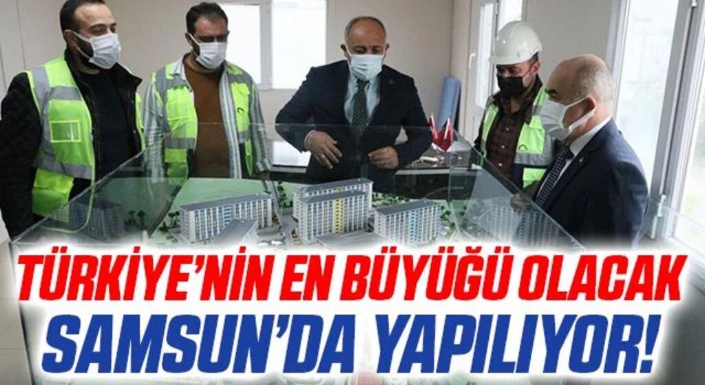 Samsun'da Türkiye'nin en büyük öğrenci yurtlarından biri yapılıyor