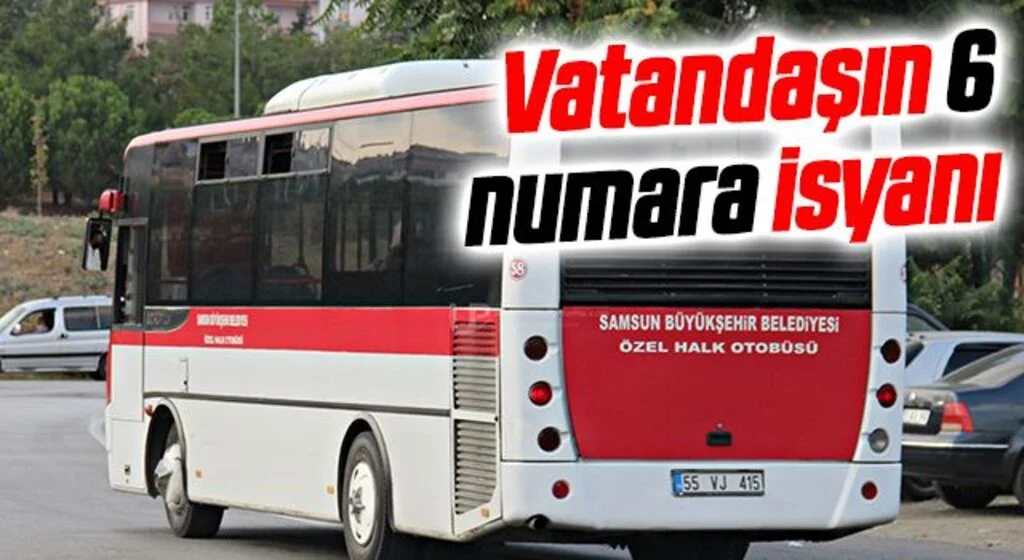 Samsun'da Vatandaşın 6 numara isyanı