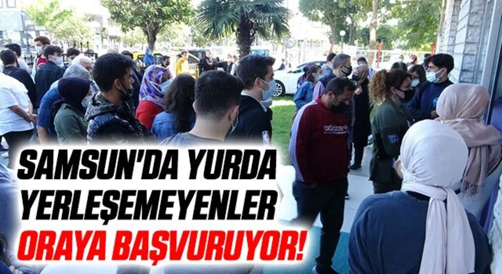 Samsun'da yurda yerleşemeyenler kamu misafirhaneleri için başvurdu