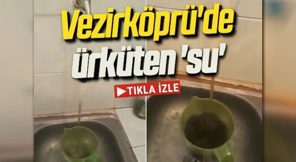 Vezirköprü'de ürküten 'su'