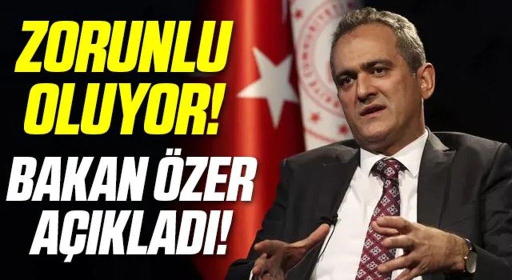 5 yaşa zorunlu eğitim konusunda Milli Eğitim Bakanı Özer'den açıklama