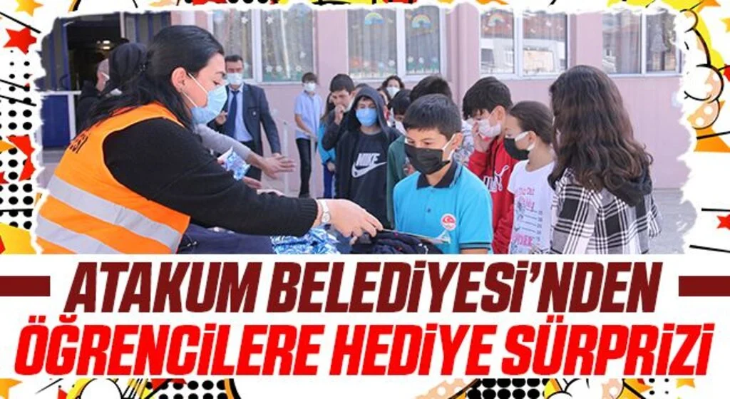 Atakum Belediyesi’nden öğrencilere hediye sürprizi