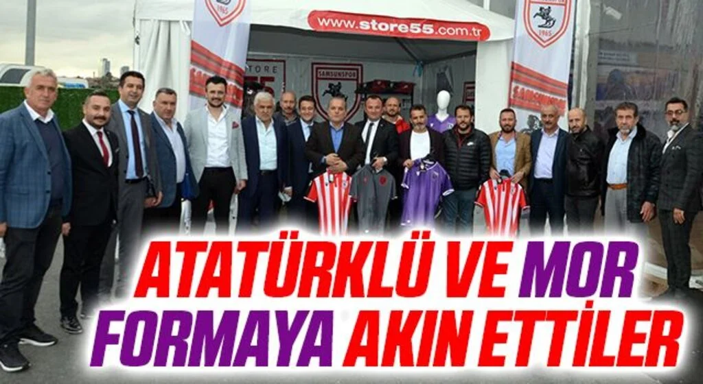 Atatürklü ve mor formaya akın ettiler