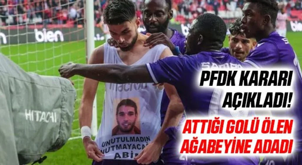 Attığı golü ölen ağabeyine adayınca PFDK'lık oldu! Karar Açıklandı