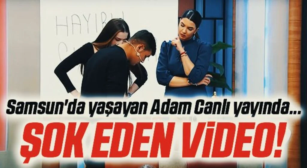 Canlı yayında şok eden video!