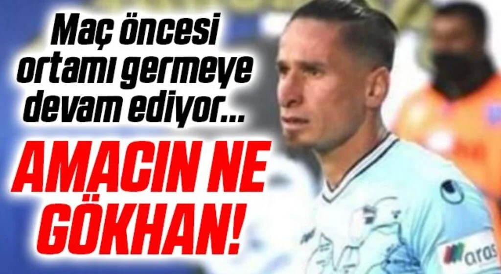 Erzurumspor forması giyen Samsunsporlu eski futbolcu Gökhan Alsan, maç öncesi ortamı germeye devam ediyor