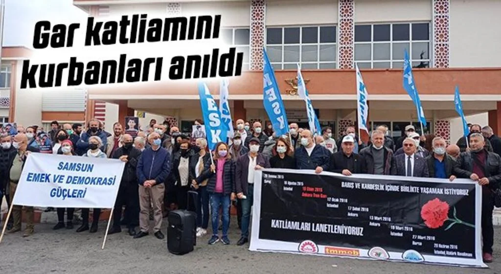 Gar katliamının kurbanları anıldı