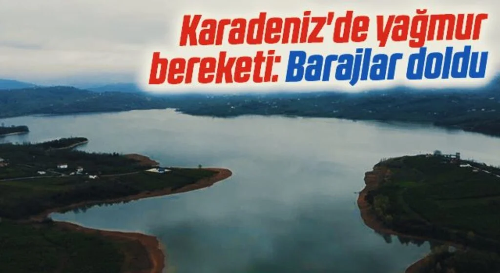 Karadeniz'de yağmur bereketi: Barajlar doldu