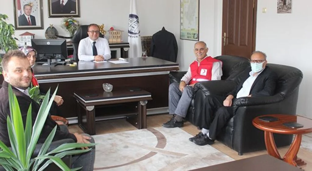 Kızılay’dan Havza Kaymakamı Nayman’a ziyaret