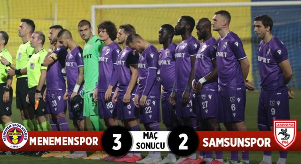 Menemenspor: 3 Yılport Samsunspor: 2 (Maç Sonucu)