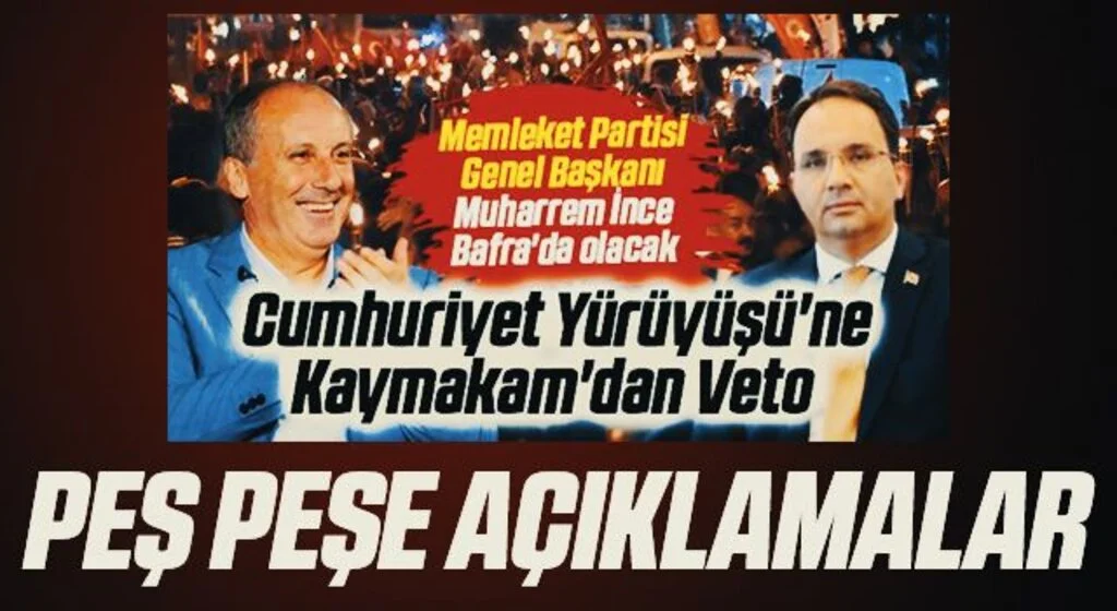 Muharrem İnce yürüdü, kaymakamlık ve dernek yönetimi açıklama yaptı