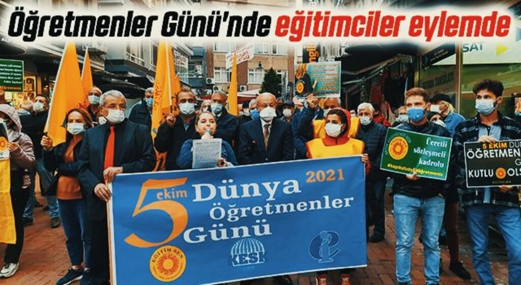 Öğretmenler Günü'nde eğitimciler eylemde