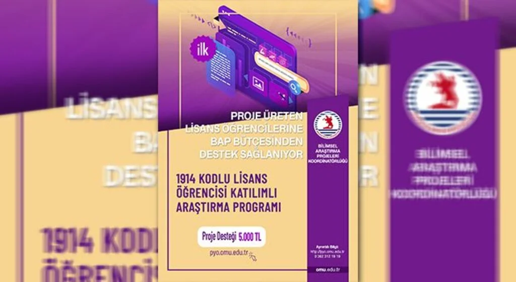 OMÜ’den proje üreten lisans öğrencilerine maddi destek