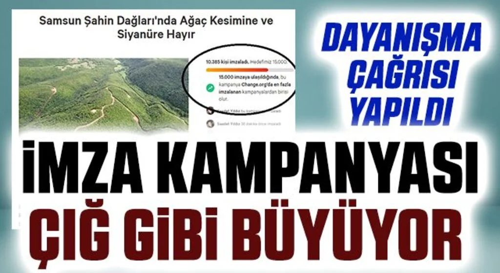 Şahin Dağları İçin İmza kampanyası çığ gibi büyüyor 