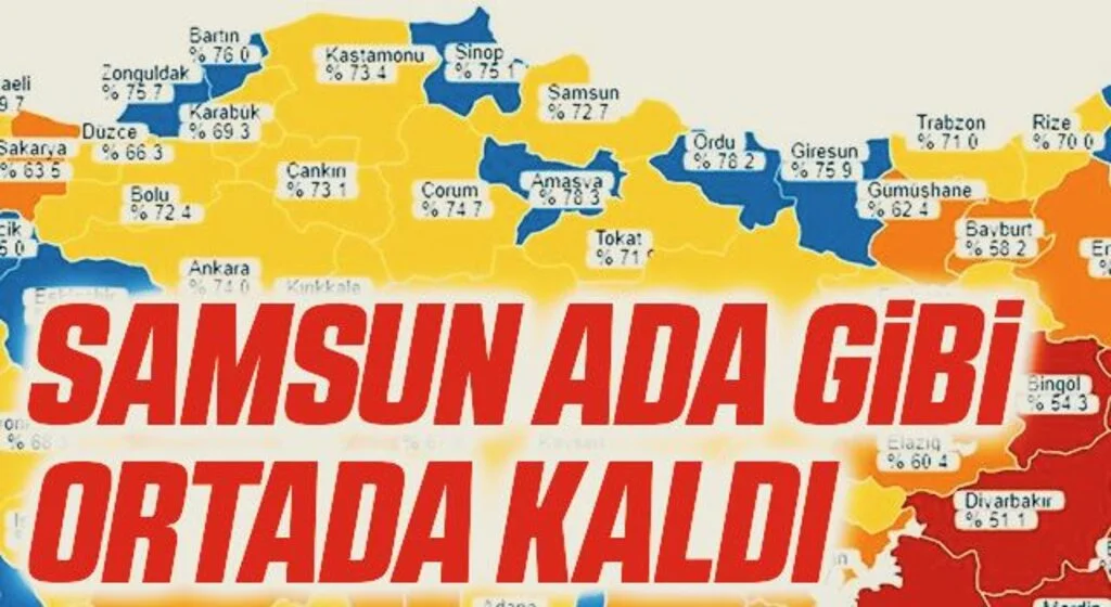 Samsun 2. dozda 'ada' gibi kaldı