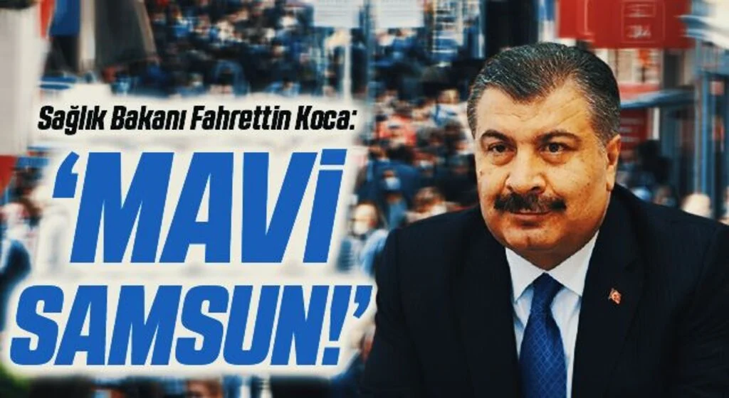 Samsun ikinci doz aşıda 'mavi' oldu