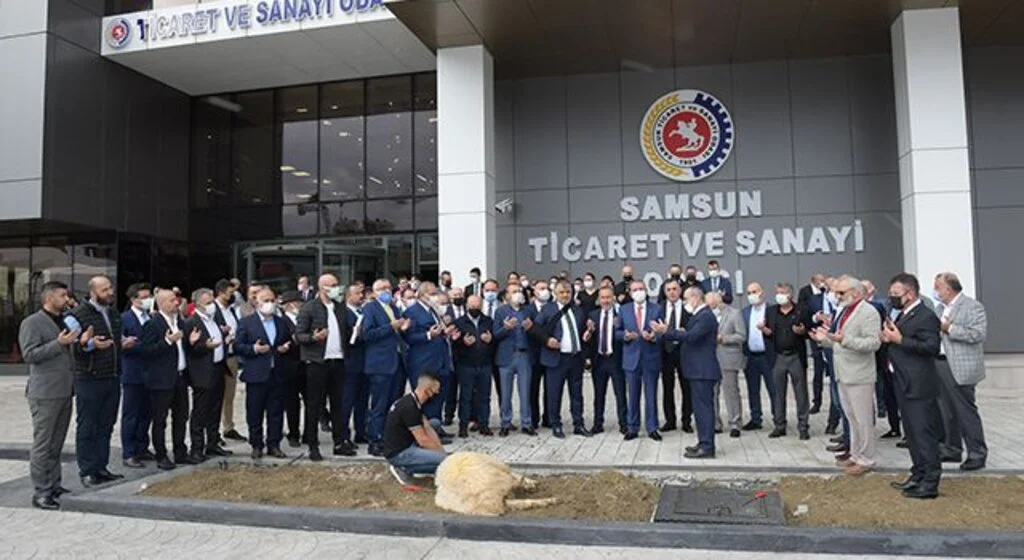 Samsun TSO Yeni binasında ilk meclis dualarla kurban kesilerek yapıldı