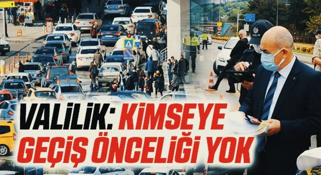 Samsun Valiliği: Kimseye Geçiş Önceliği Yok