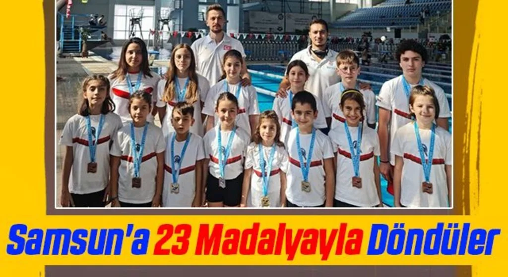 Samsun'a 23 Madalyayla Döndüler
