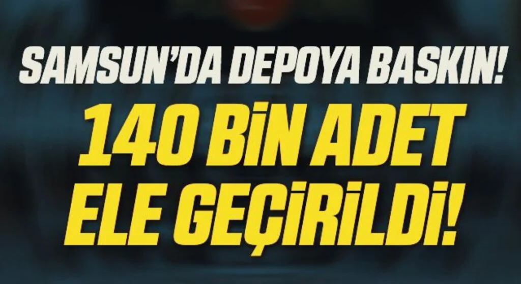 Samsun'da 140 bin 800 adet kaçak makaron ele geçti