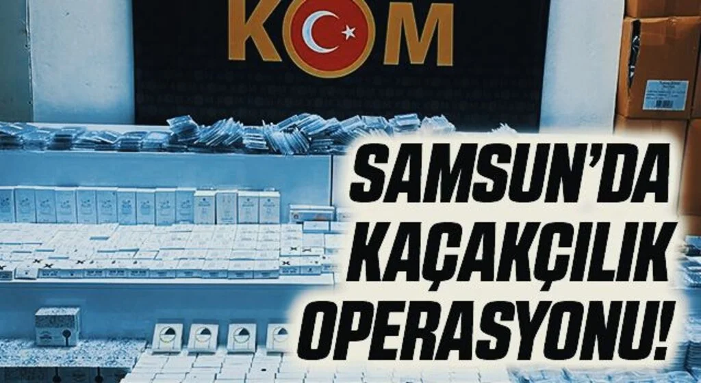 Samsun'da 2 bin 113 adet kaçak telefon aksesuarları ele geçirildi