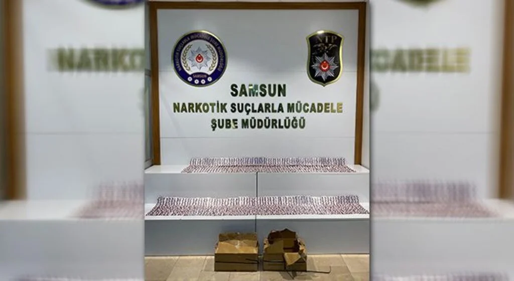 Samsun'da 5 bin 740 adet uyuşturucu hap ele geçirildi