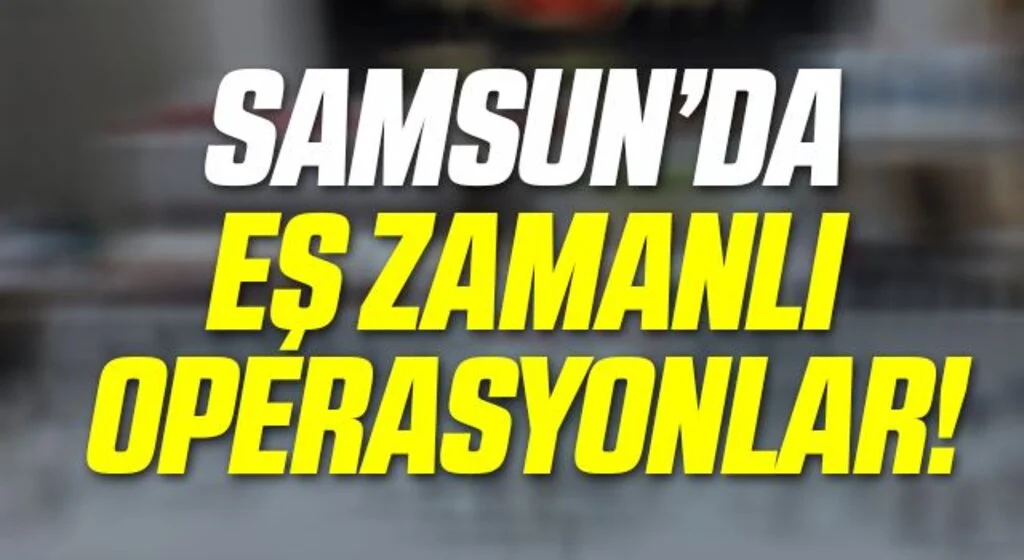 Samsun'da eş zamanlı kaçakçılık operasyonu