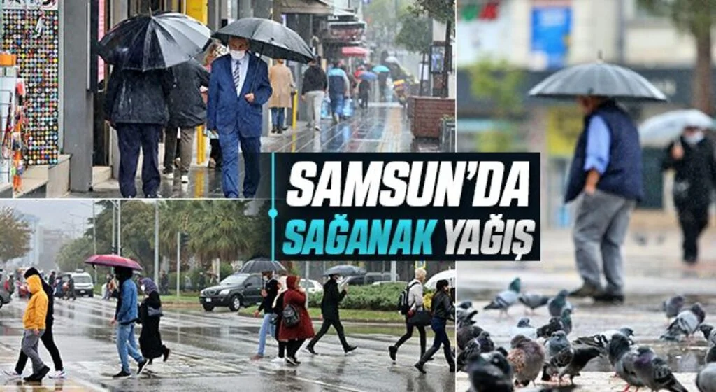 Samsun'da Sağanak Yağış