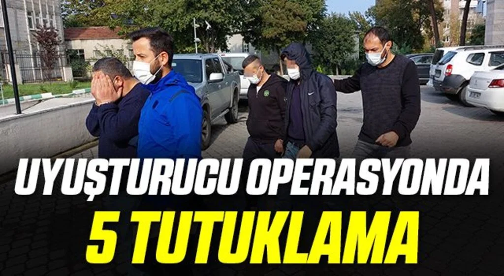 Samsun'da sokak satıcılarına uyuşturucu operasyonda 5 tutuklama