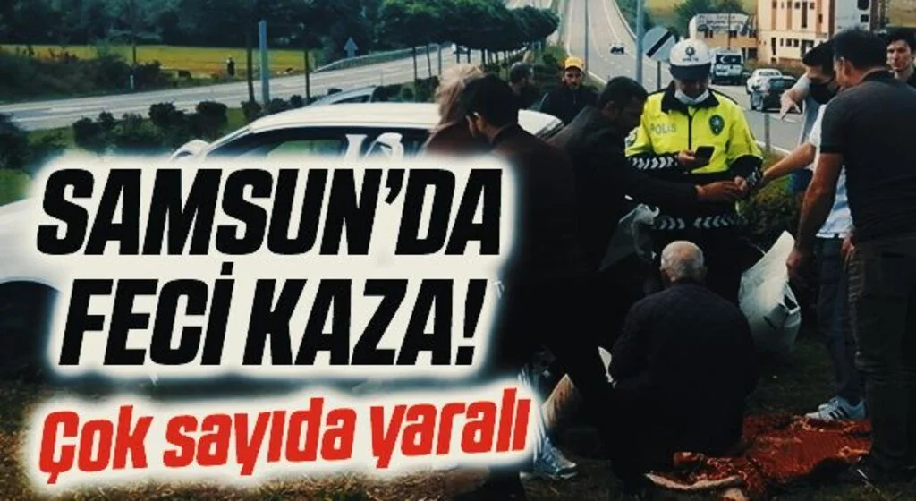 Samsun'da trafik kazası: 6 yaralı