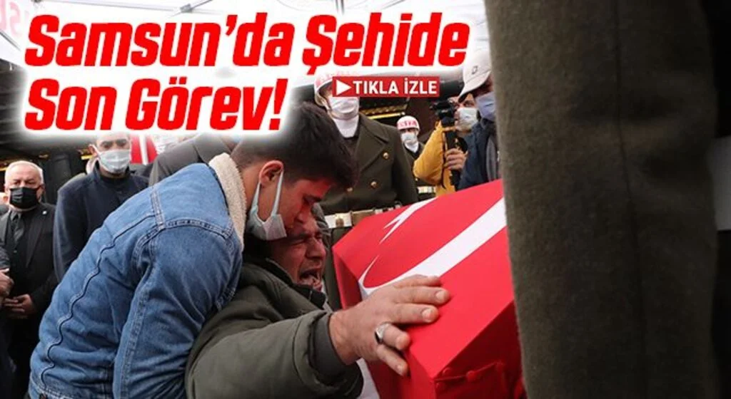 Samsunlu şehit Harun Çalışkan son yolculuğuna uğurlandı